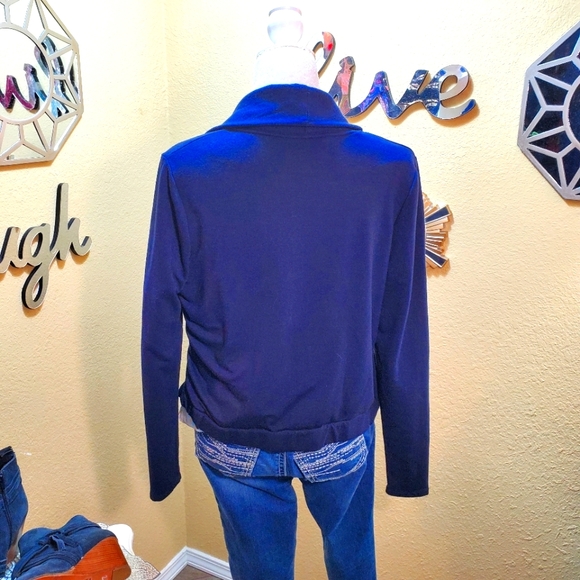 Summer & Sage Navy Blue Open Cardifgan sz M - Picture 8 of 15